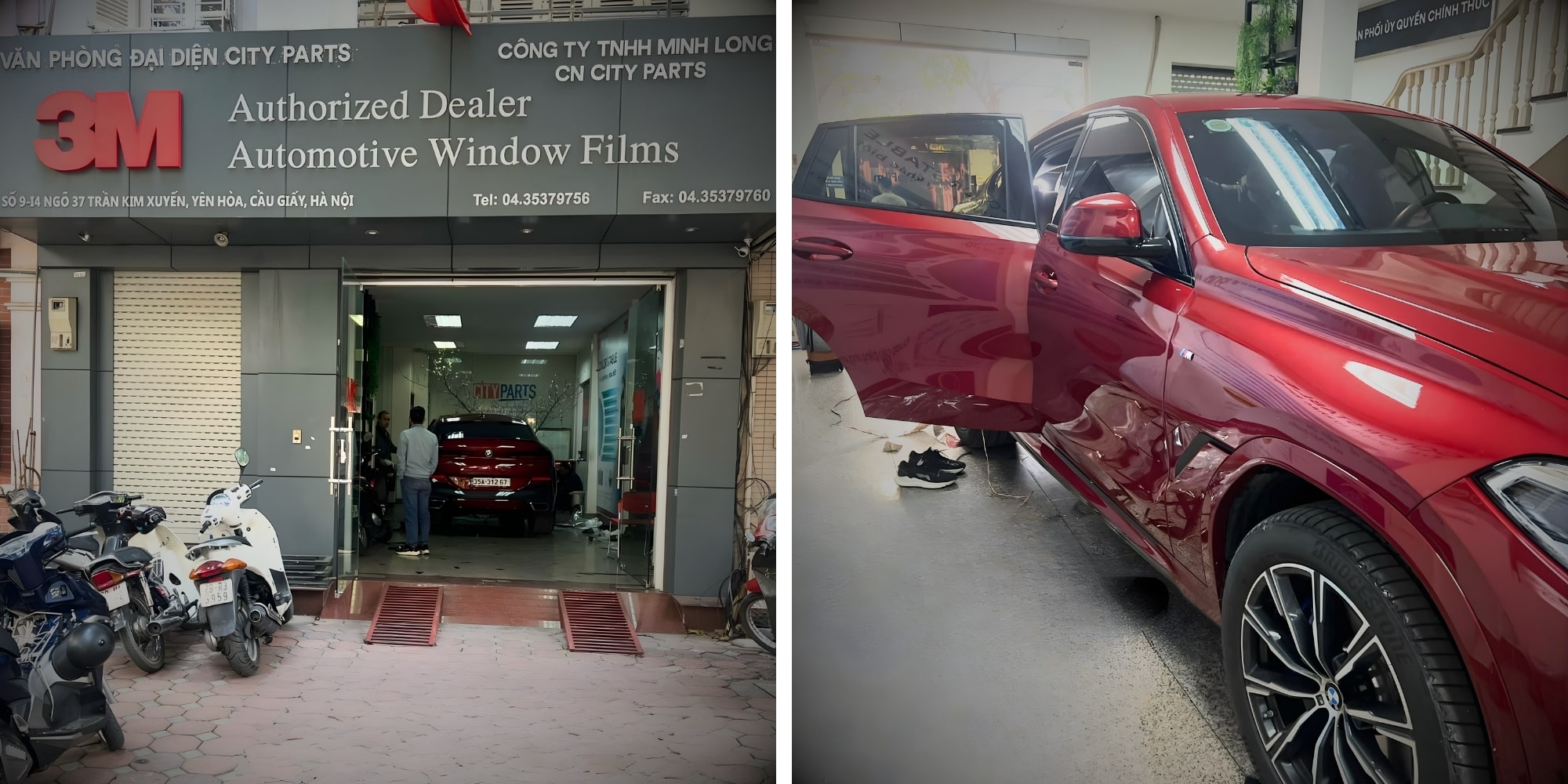 Thi công dán phim cách nhiệt ô tô 3M tại Cityparts