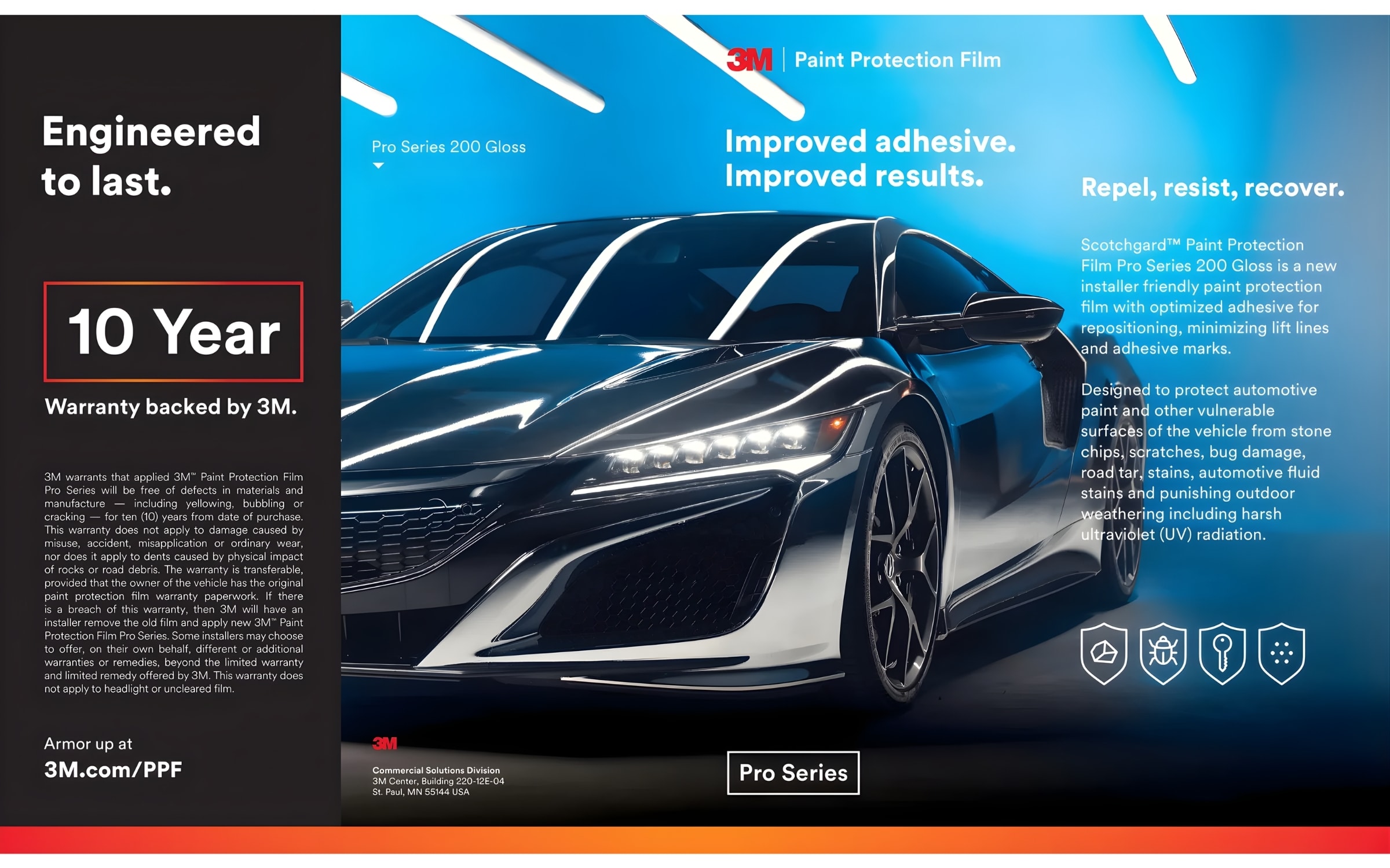 ppf ô tô 3m Scotchgard Pro Series 200Gloss