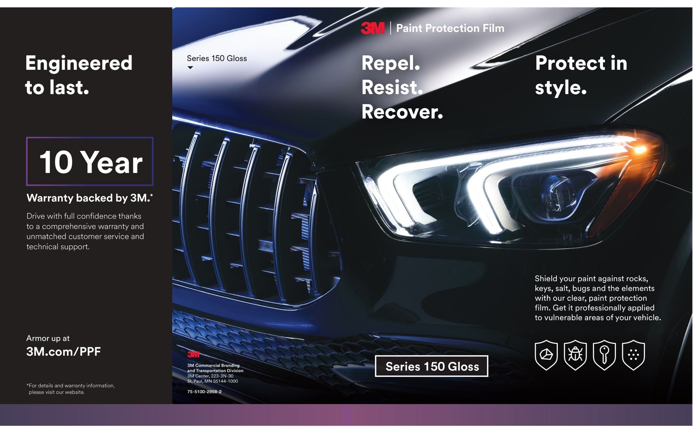 ppf ô tô 3m Series 150 Gloss